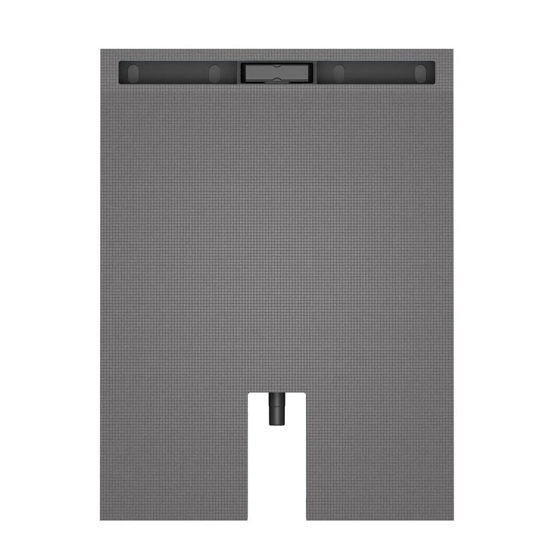 Receveur complet wedi Fundo Plano Linea rectangulaire écoulement excentré DN 40 au plus près du mur