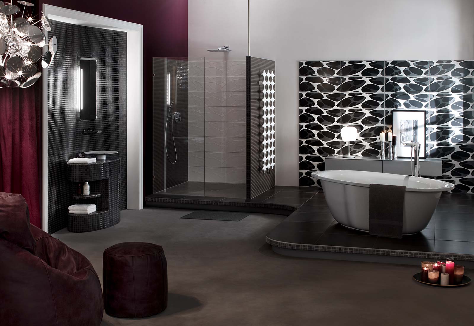 Receveur de douche wedi Fundo Primo rectangulaire, écoulement centré