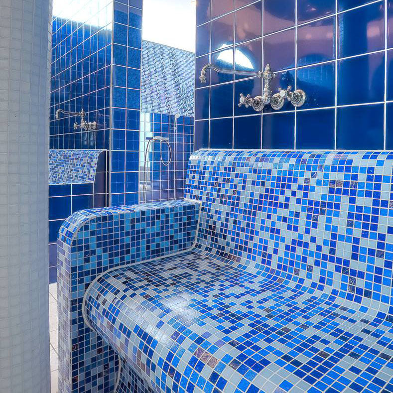 Socle d’angle à 90° de banquette wedi Sanoasa Comoda, pente vers l’avant