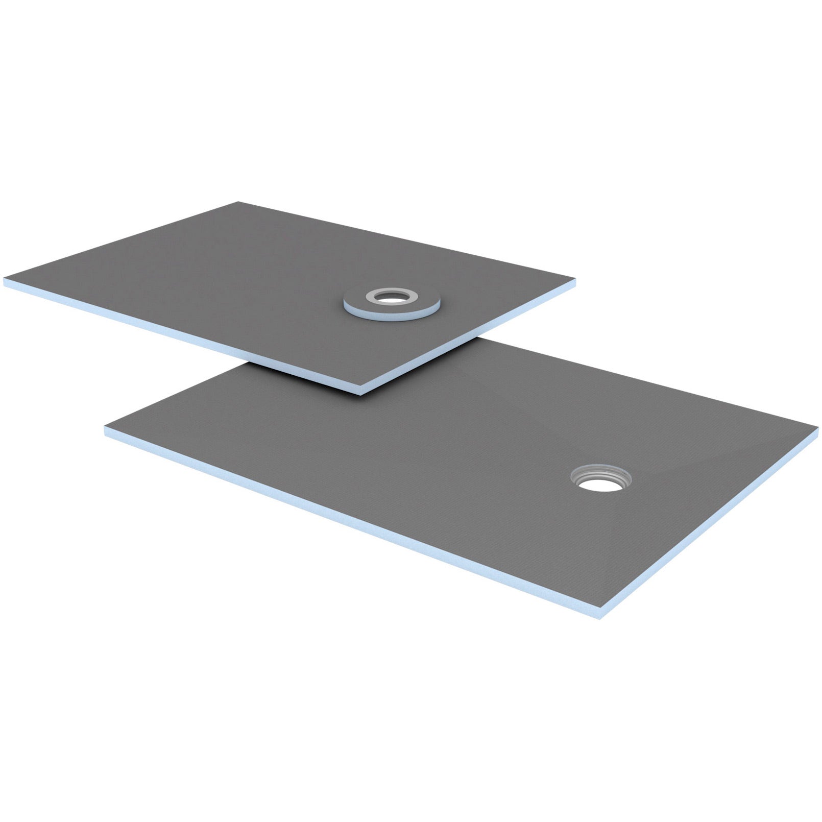 Receveur de douche wedi Fundo Ligno Plus rectangulaire, écoulement excentré