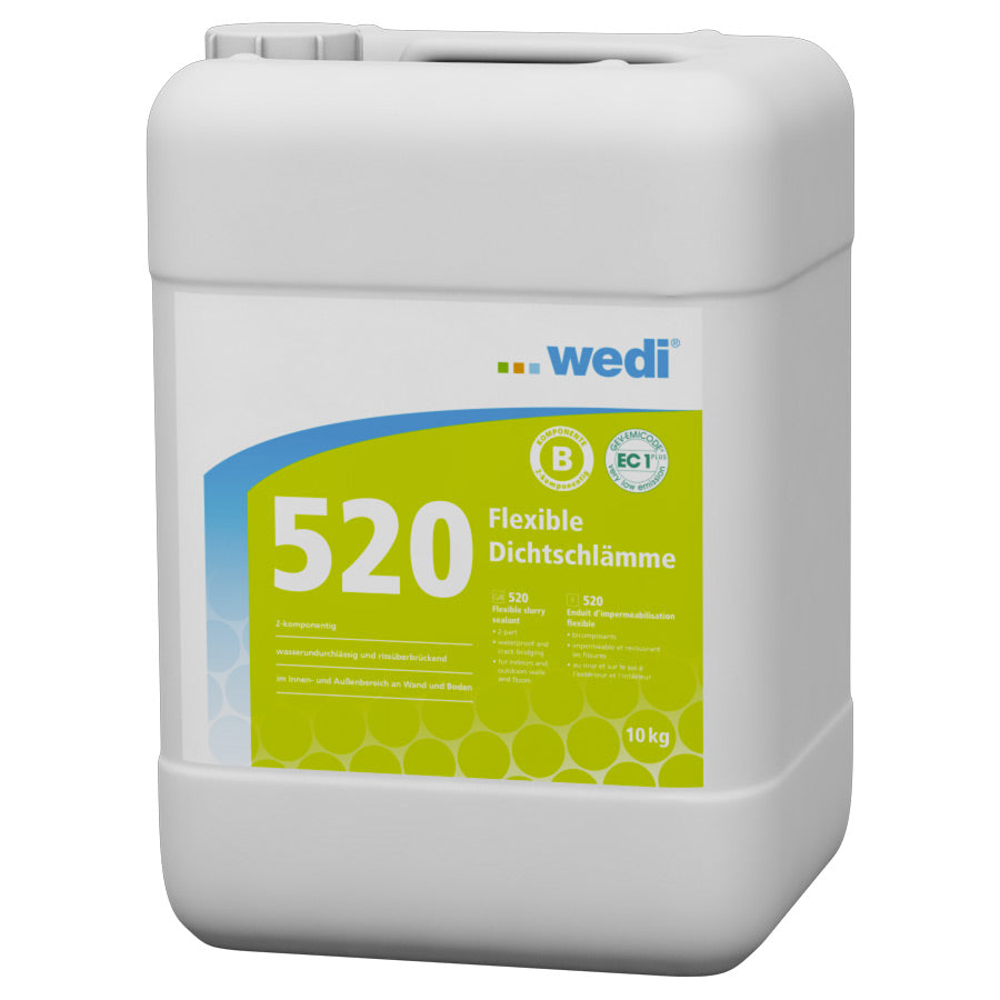 Enduit d'étanchéité flexible, bicomposant, composant B 10kg/bidon wedi 520