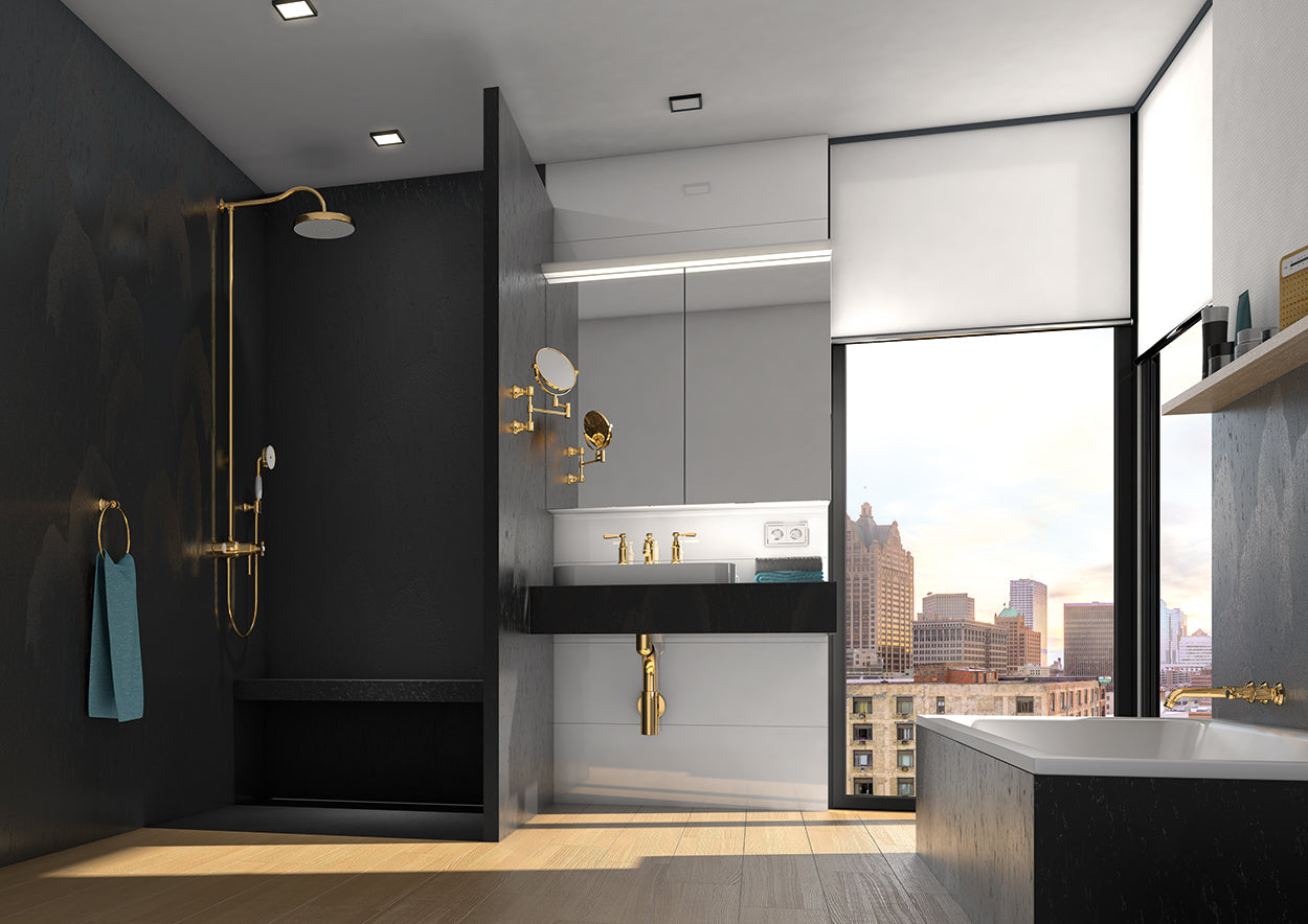 Revêtement mural douche wedi Top Wall - Aspect pierre naturelle