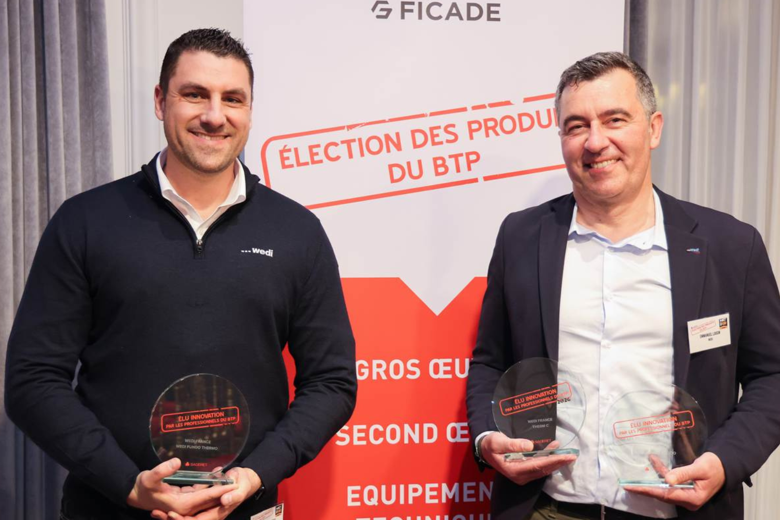 Élection des Produits du BTP 2026 : Wedi repart avec trois distinctions majeures