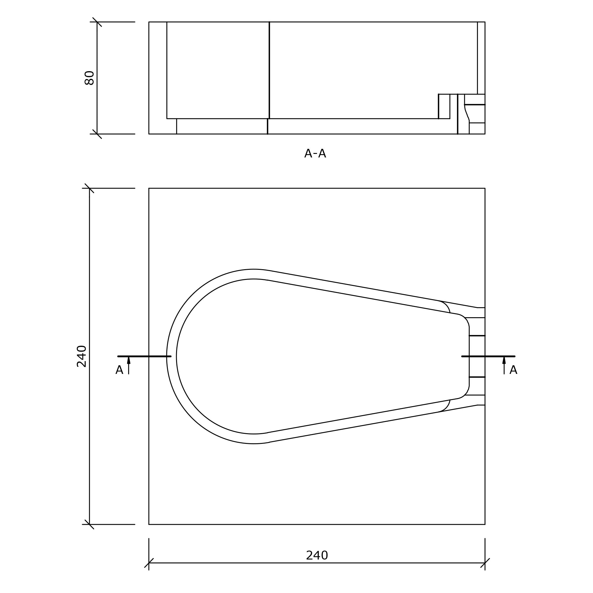 Élément de calage pour bonde de douche - Evacuation Fundo Wave