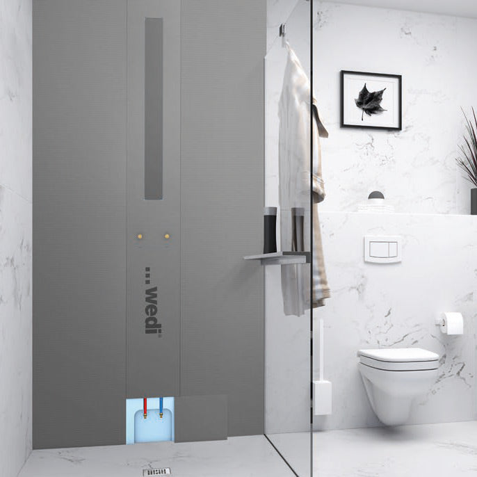 Cloison de douche avec réseau d’eau froide et chaude - Sanwell XS