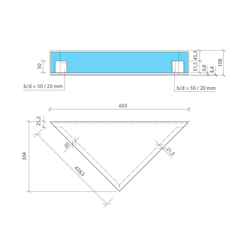 Siège d'angle de douche avec Top - wedi Sanoasa