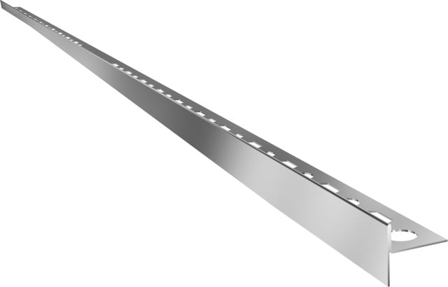 Profilé de pente pour sol wedi Fundo Riolito neo et Plano Linea, inox brossé