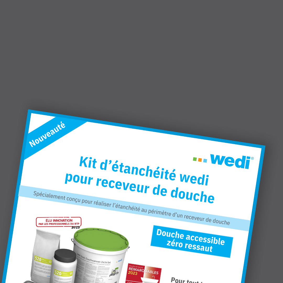Brochures et flyers des produits wedi