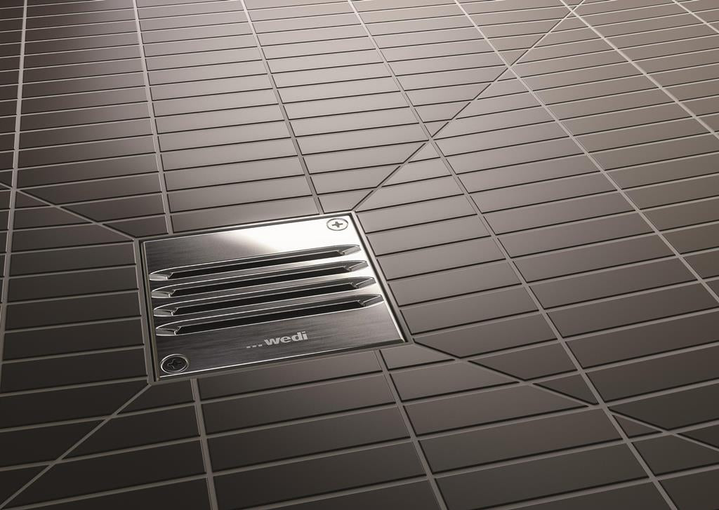 Écoulement grille pour douche à l'italienne wedi