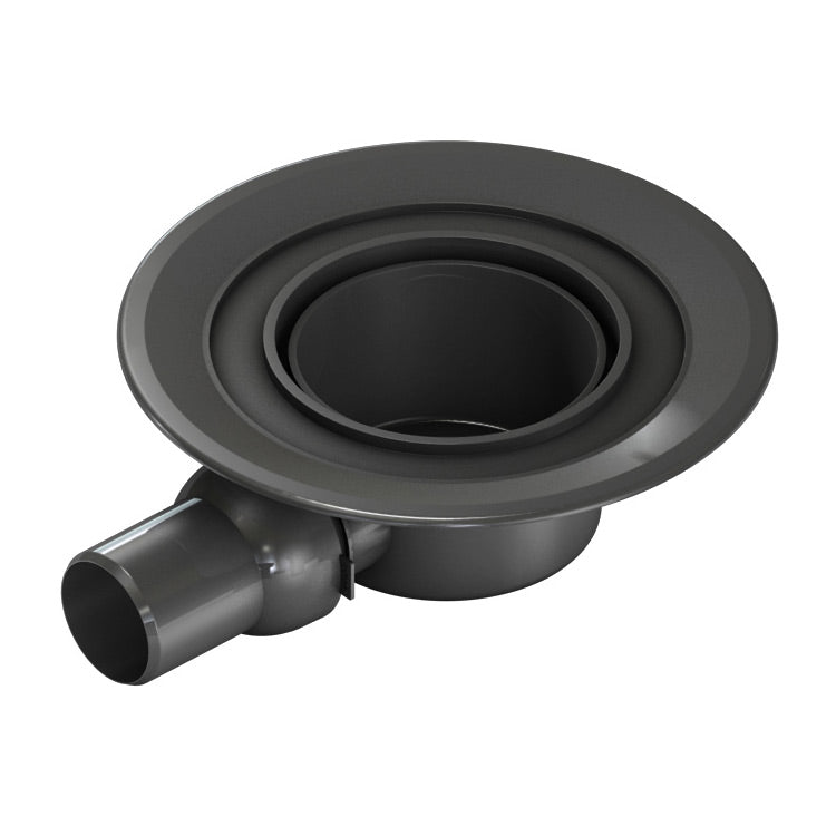 Bonde de douche - Évacuation en un point - Sortie horizontale DN 50 pour wedi Fundo Solido