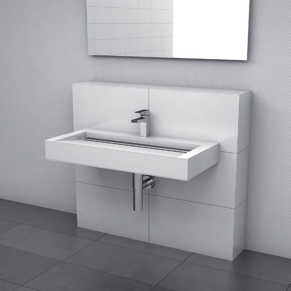 Vaque sur mesure wedi Sanbath avec canal d‘écoulement linéaire