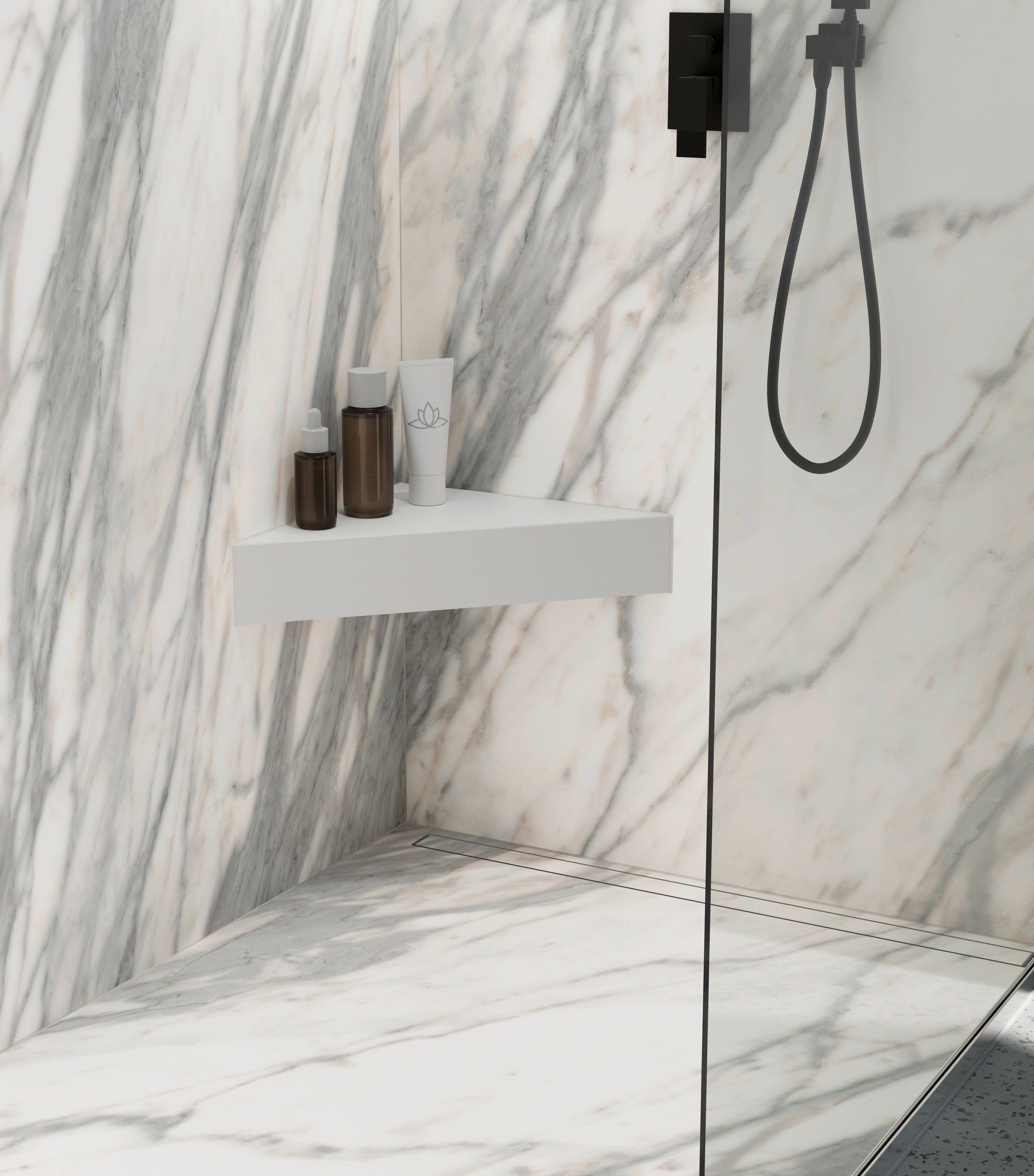 Siège d'angle de douche avec Top - wedi Sanoasa