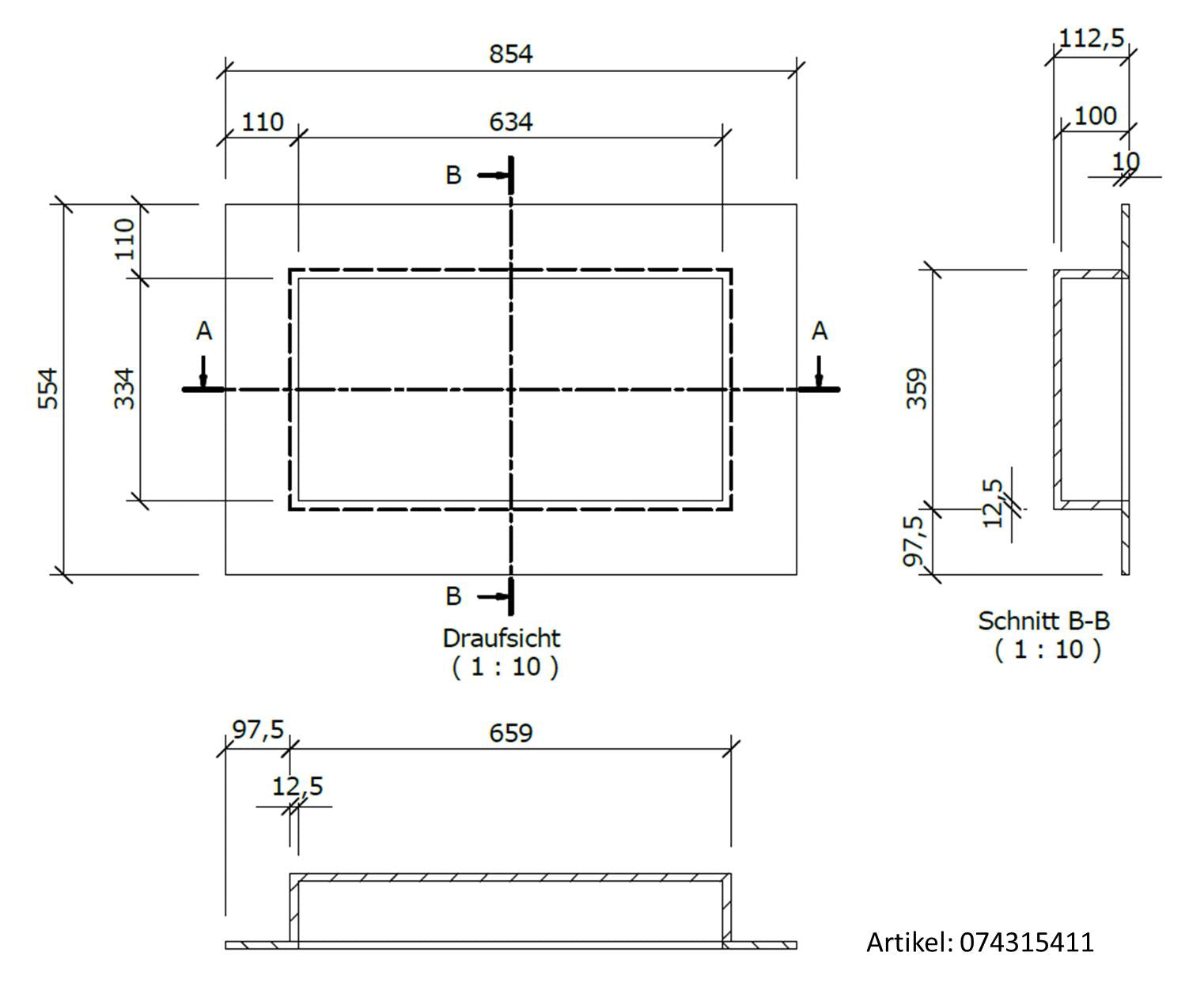 Niche Wedi Sanwell Rectangulaire